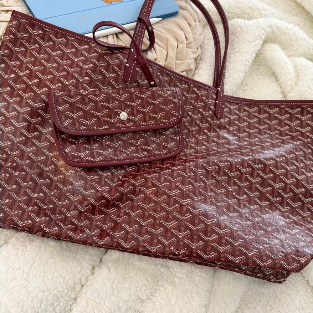 St. Louis GM Inspired Burgundy Tote Bag - Picture 3 of 9